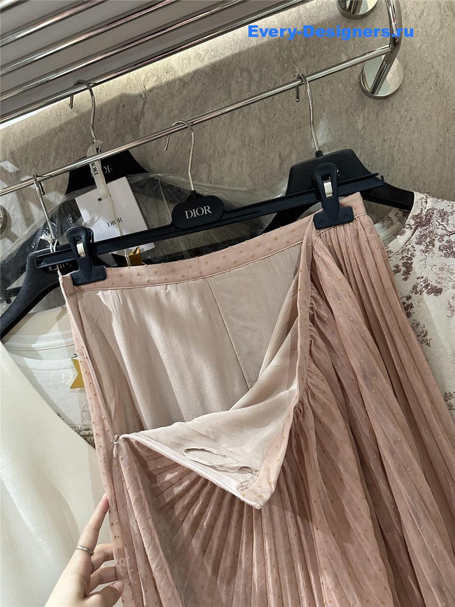 D10r pink polka dot tulle skirt