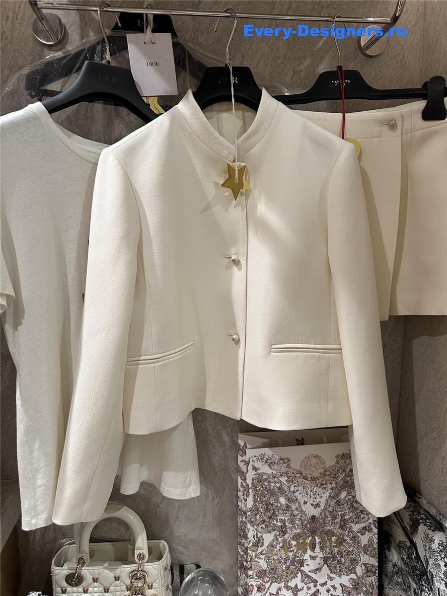 D10r off-white pearl button jacket