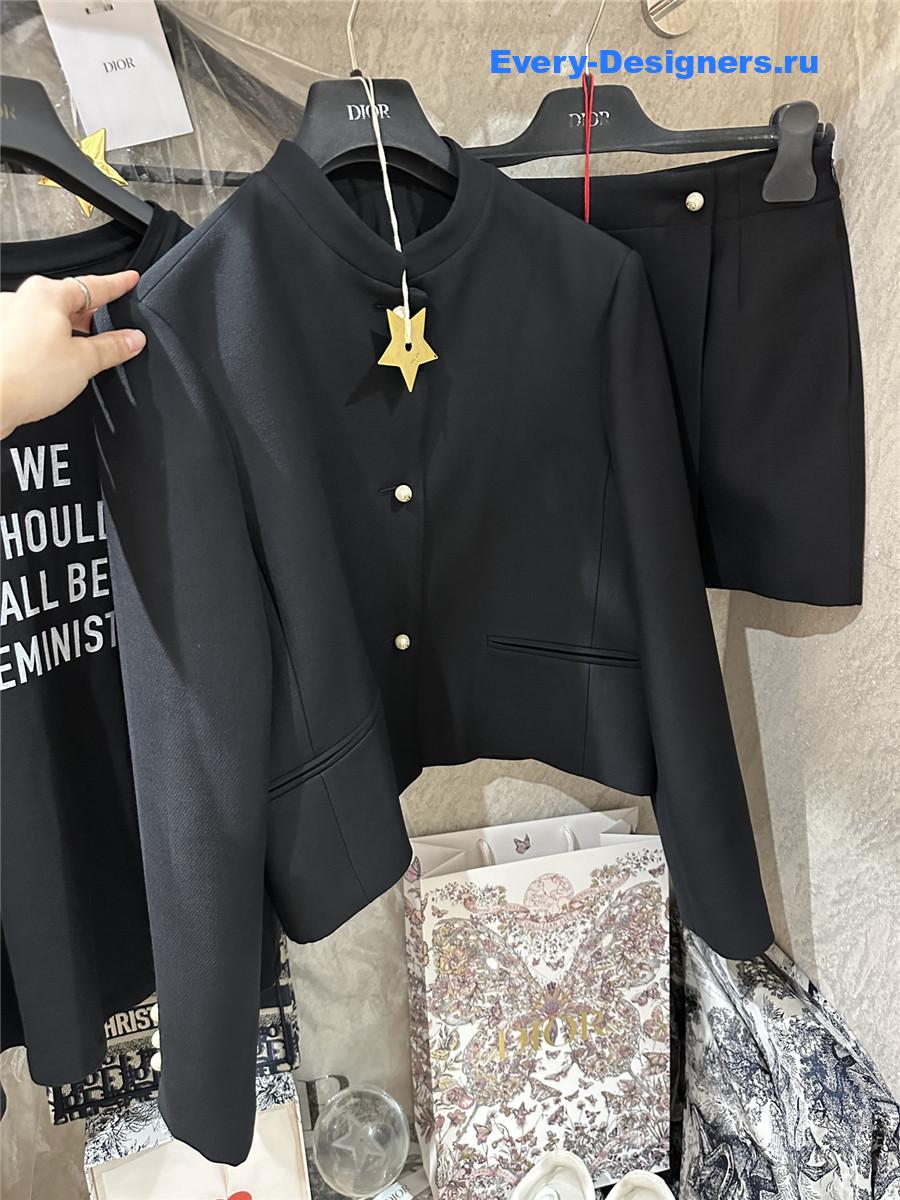 D10r black pearl button jacket