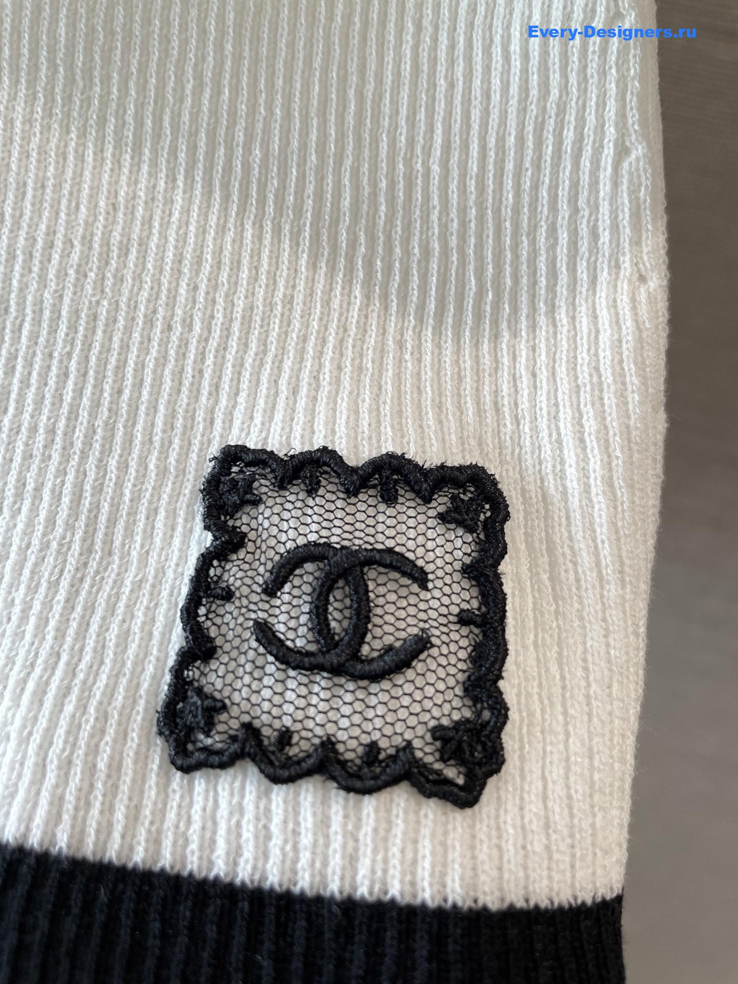 Ch**el white embroidered t-shirt