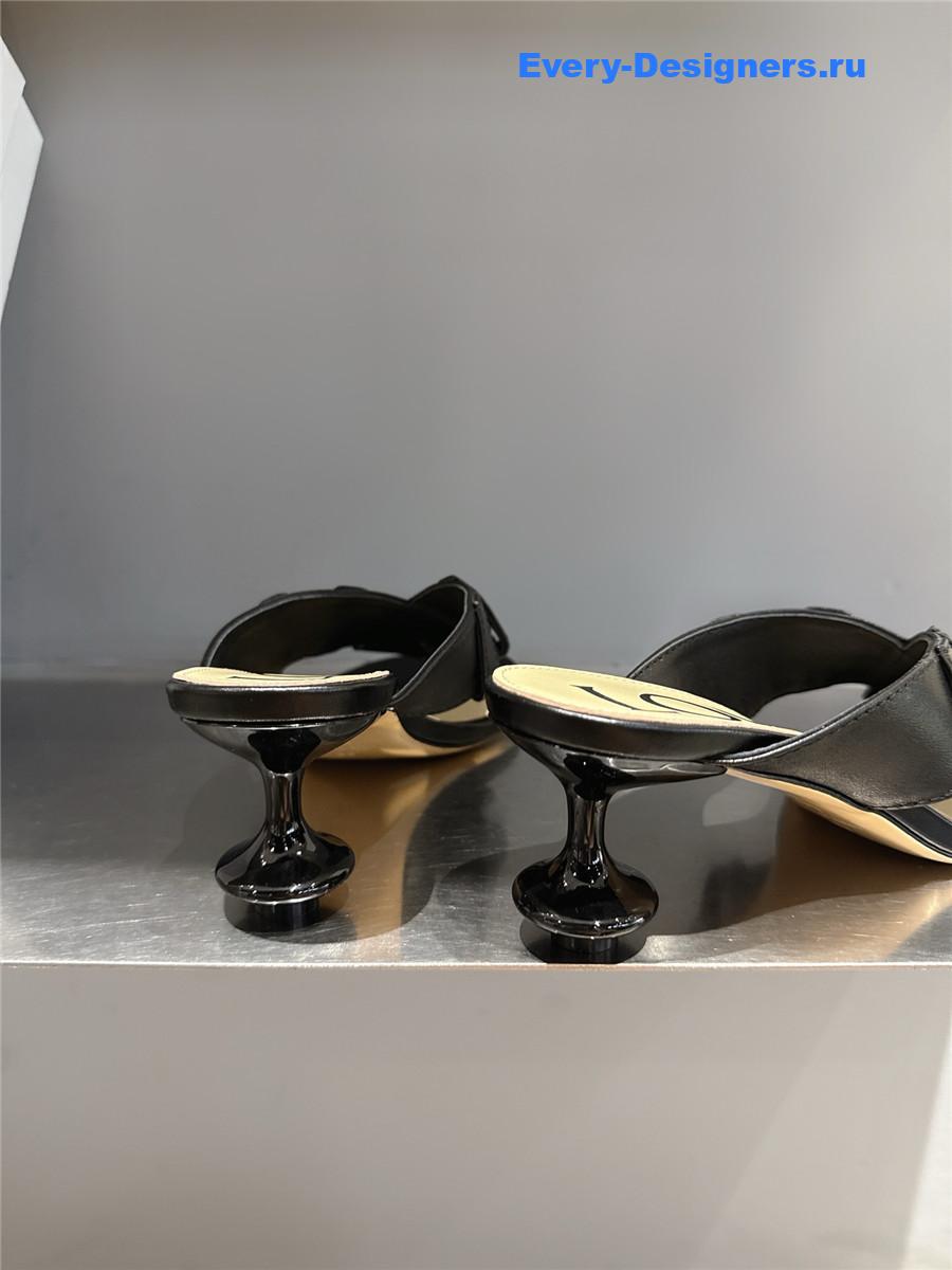 L0ew* toy panta black sandals