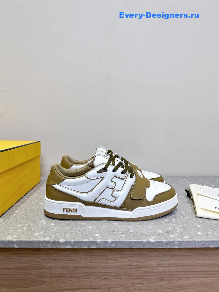 F**di match green platform sneakers