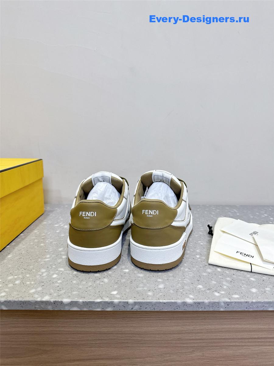 F**di match green platform sneakers