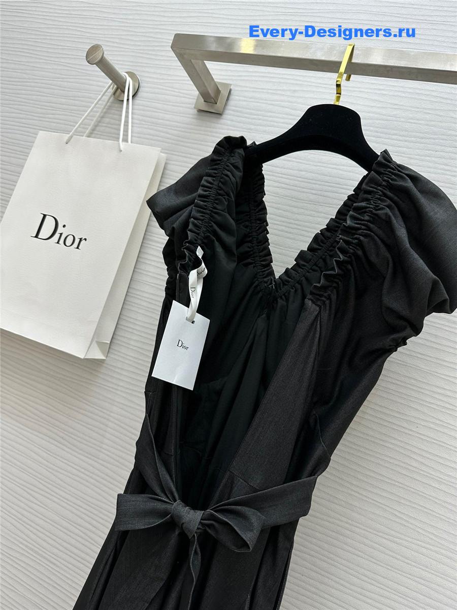 D10r v-neck puff sleeve dress