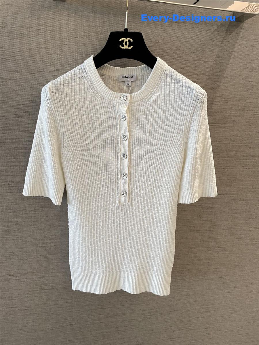 Ch**el coco beach white top
