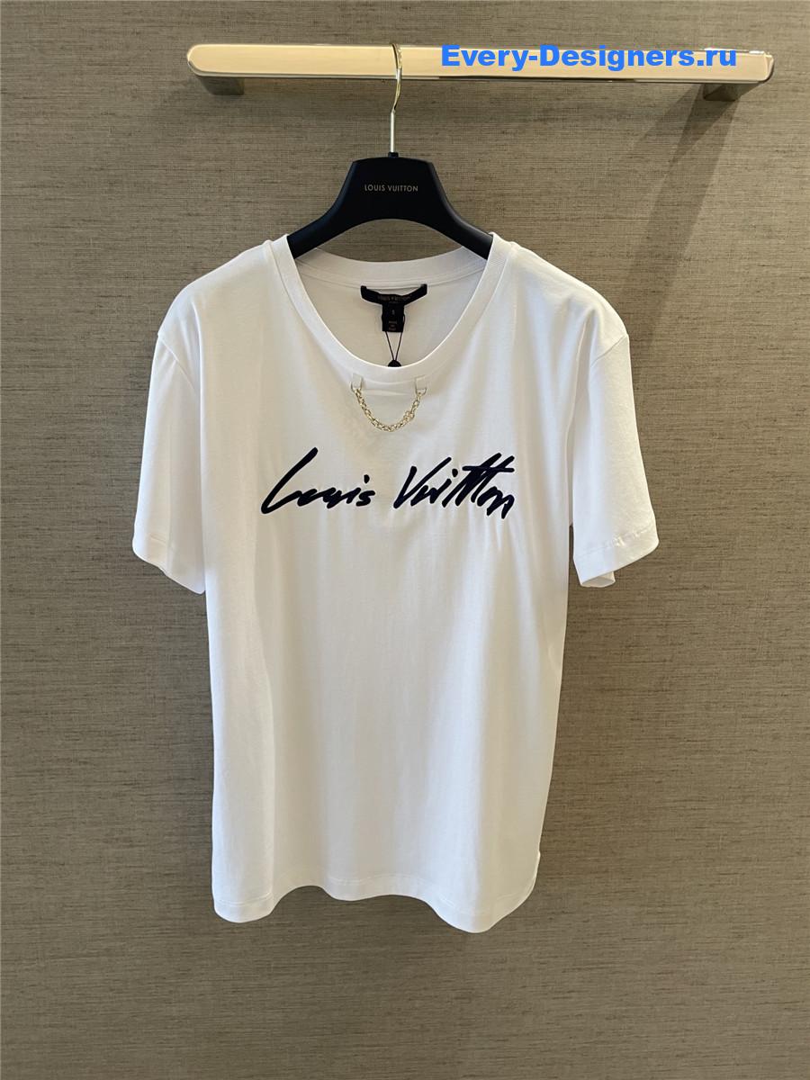 l0vis Vvtt0n white embroidered top