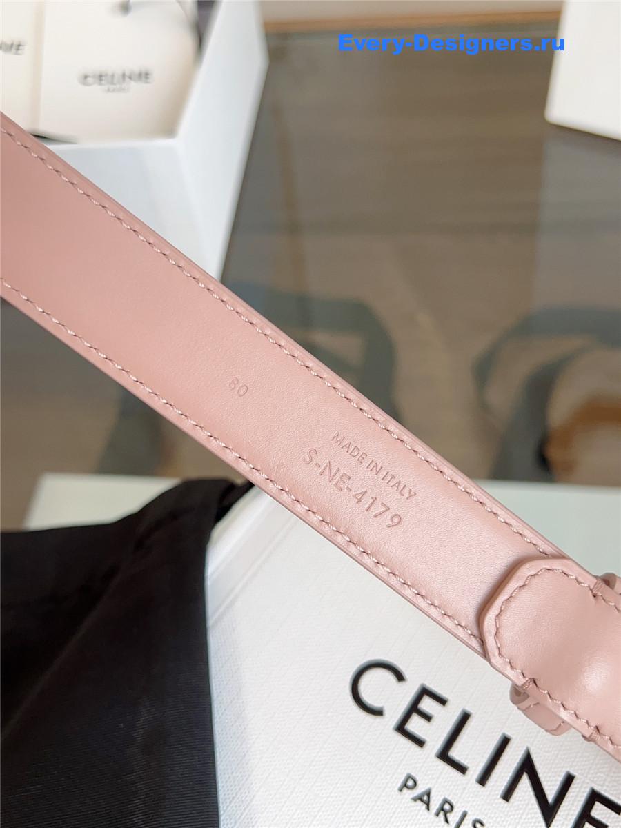 Ce1i*e classic pink leather belt