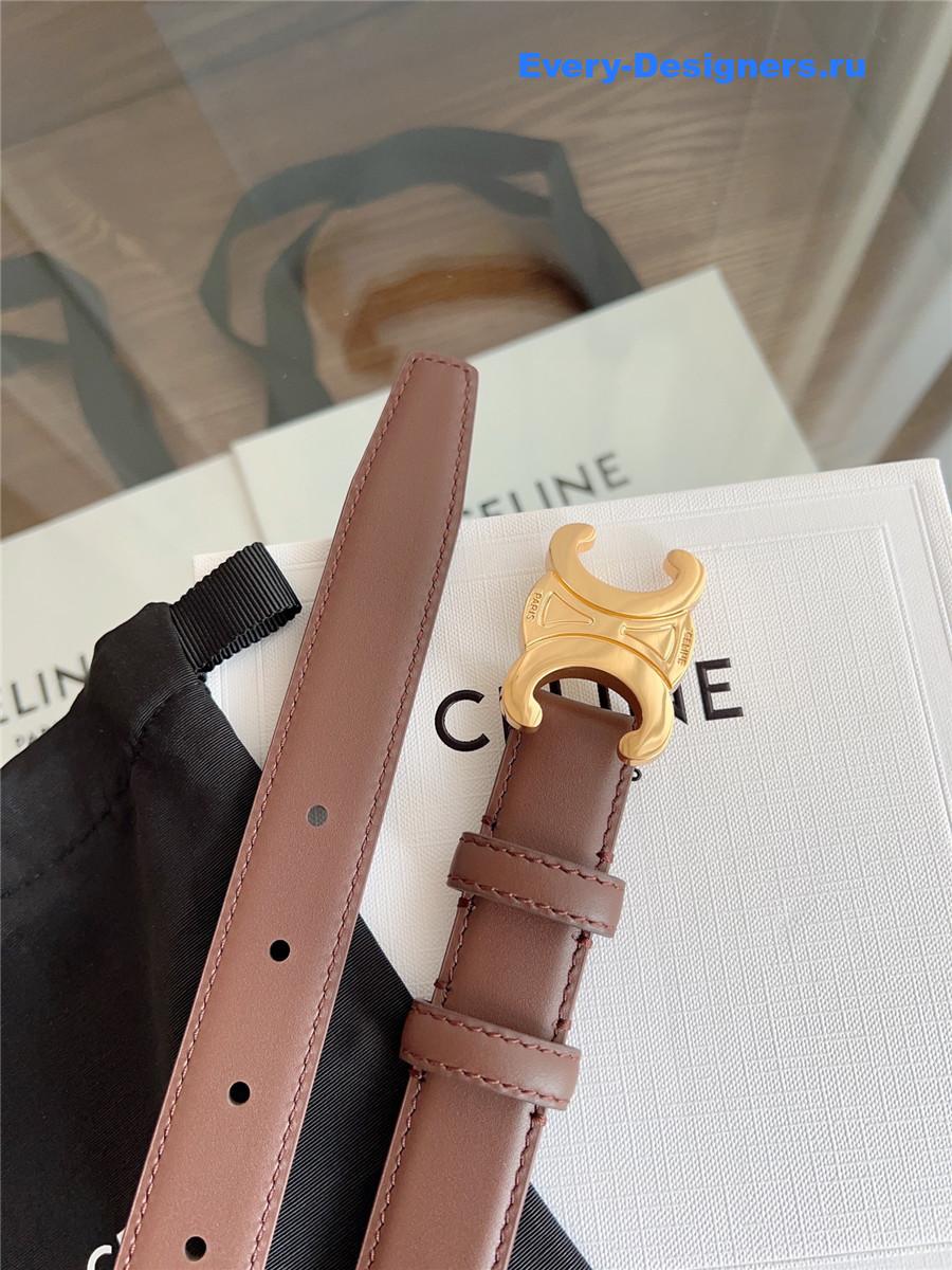 Ce1i*e classic brown leather belt