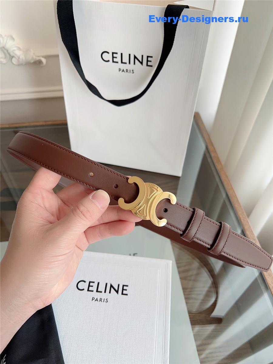 Ce1i*e classic brown leather belt