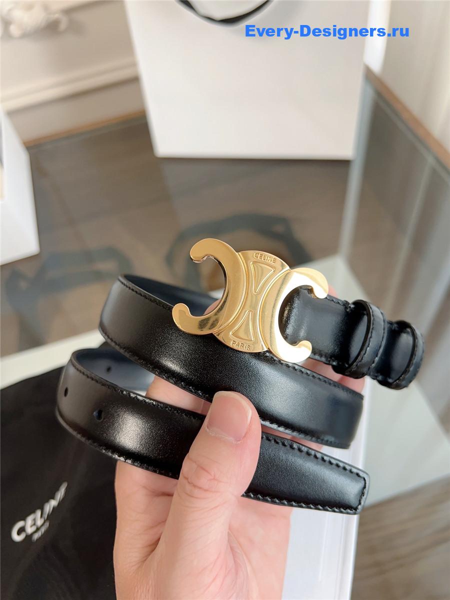 Ce1i*e classic black leather belt