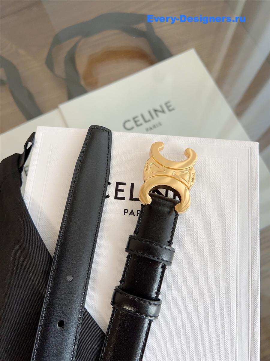 Ce1i*e classic black leather belt