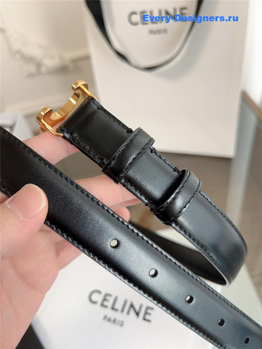 Ce1i*e classic black leather belt