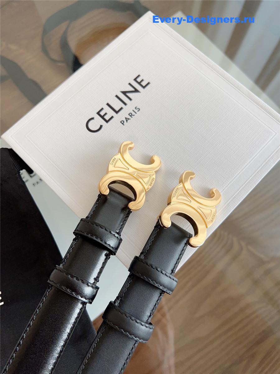 Ce1i*e classic black leather belt