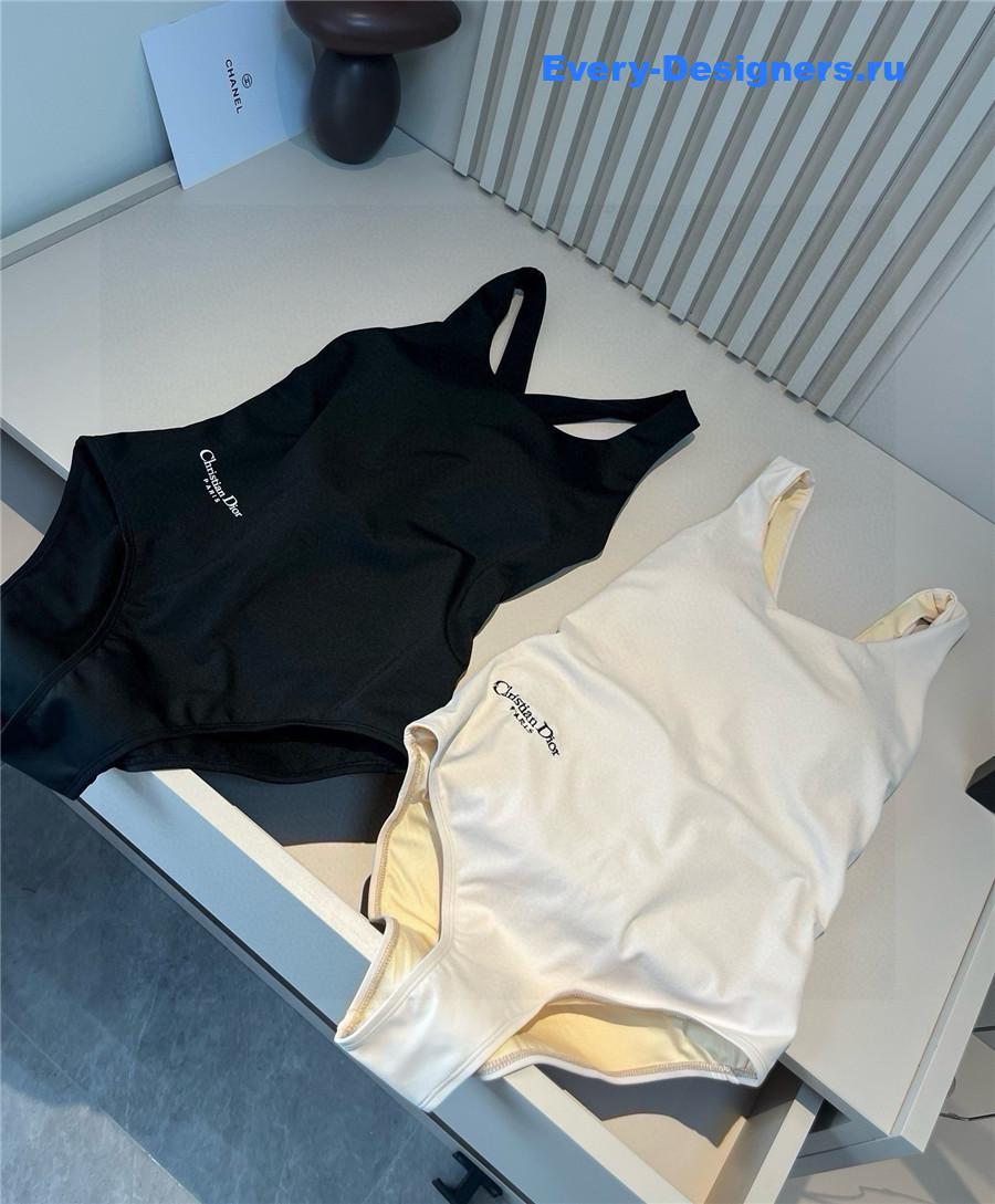 D10r beige one-piece swimsuit