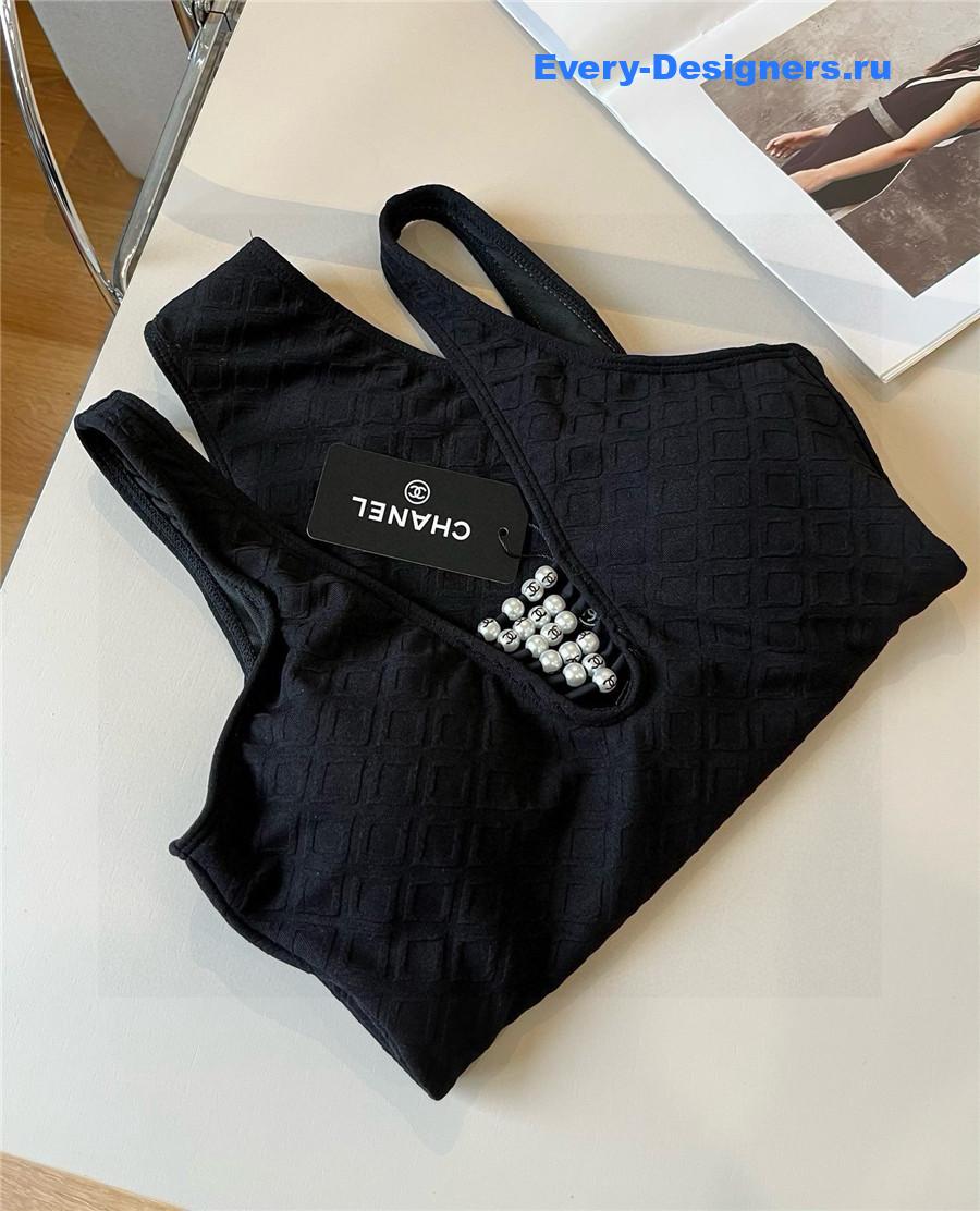 Ch**el black coco one-piece swimsuit