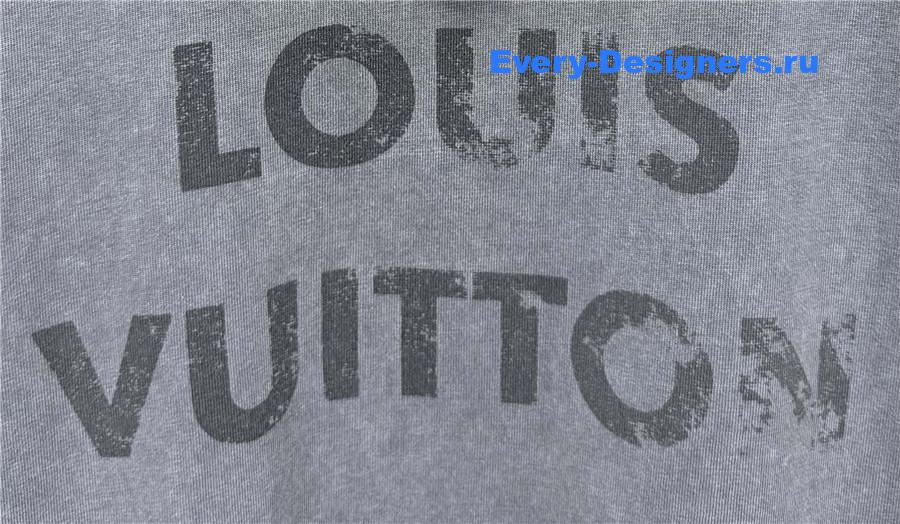 l0vis Vvtt0n vintage-effect gray tee
