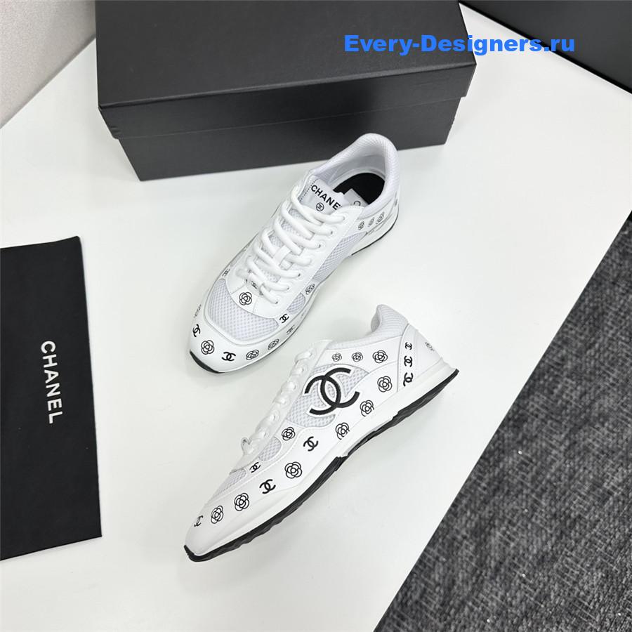 Ch**el cc logo white sneaker