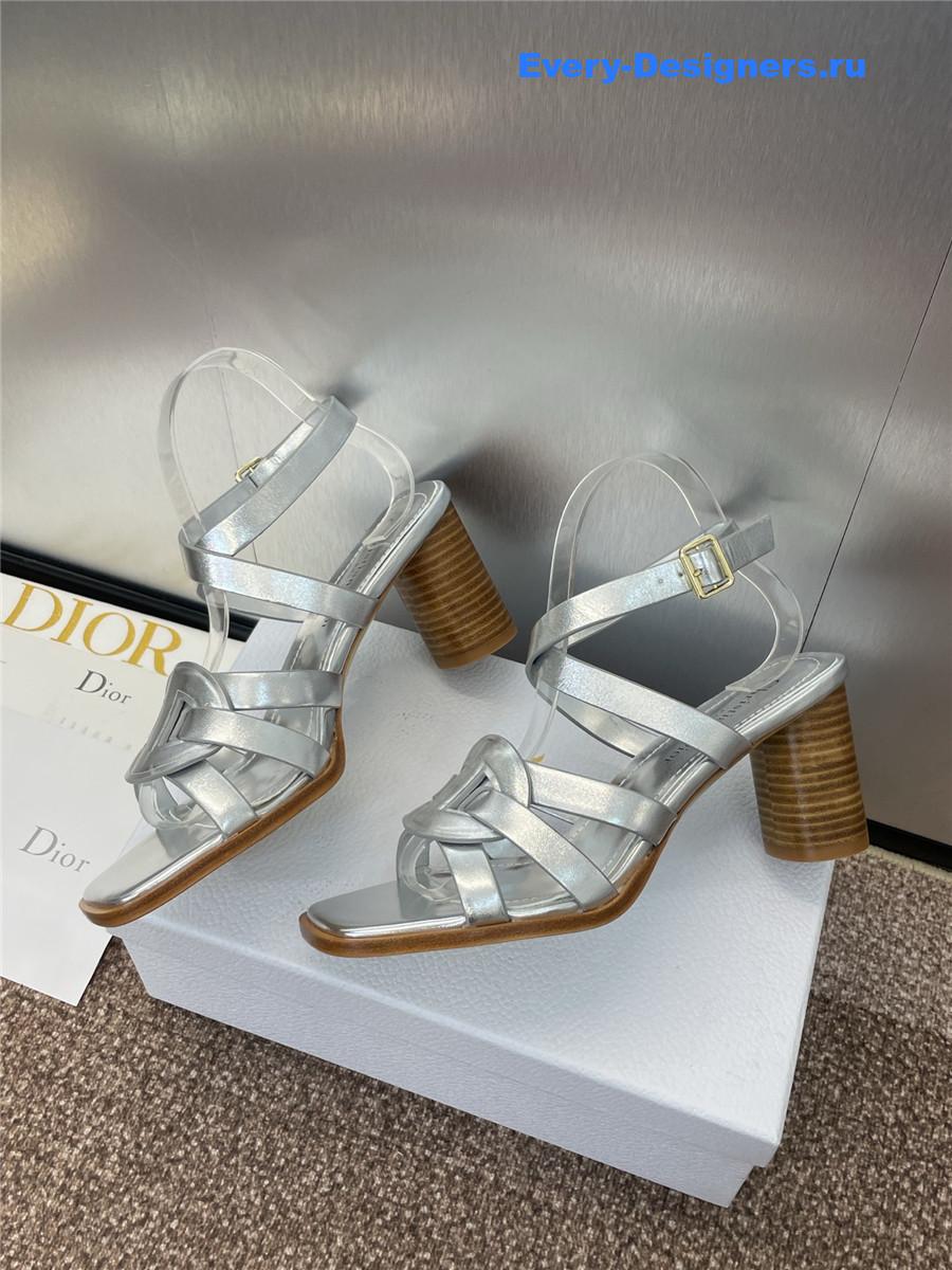 D10r d-club silver heeled sandal