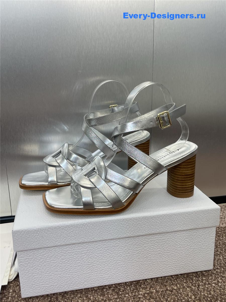 D10r d-club silver heeled sandal