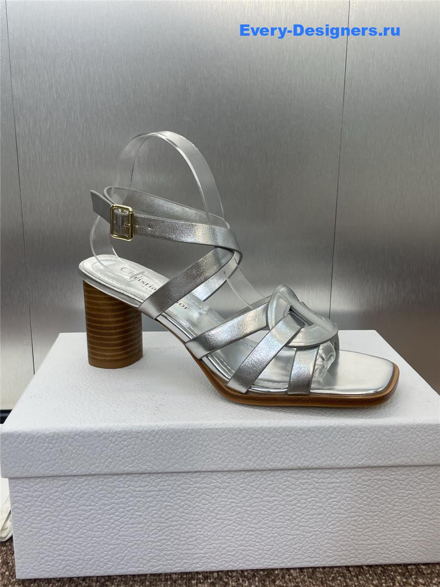 D10r d-club silver heeled sandal