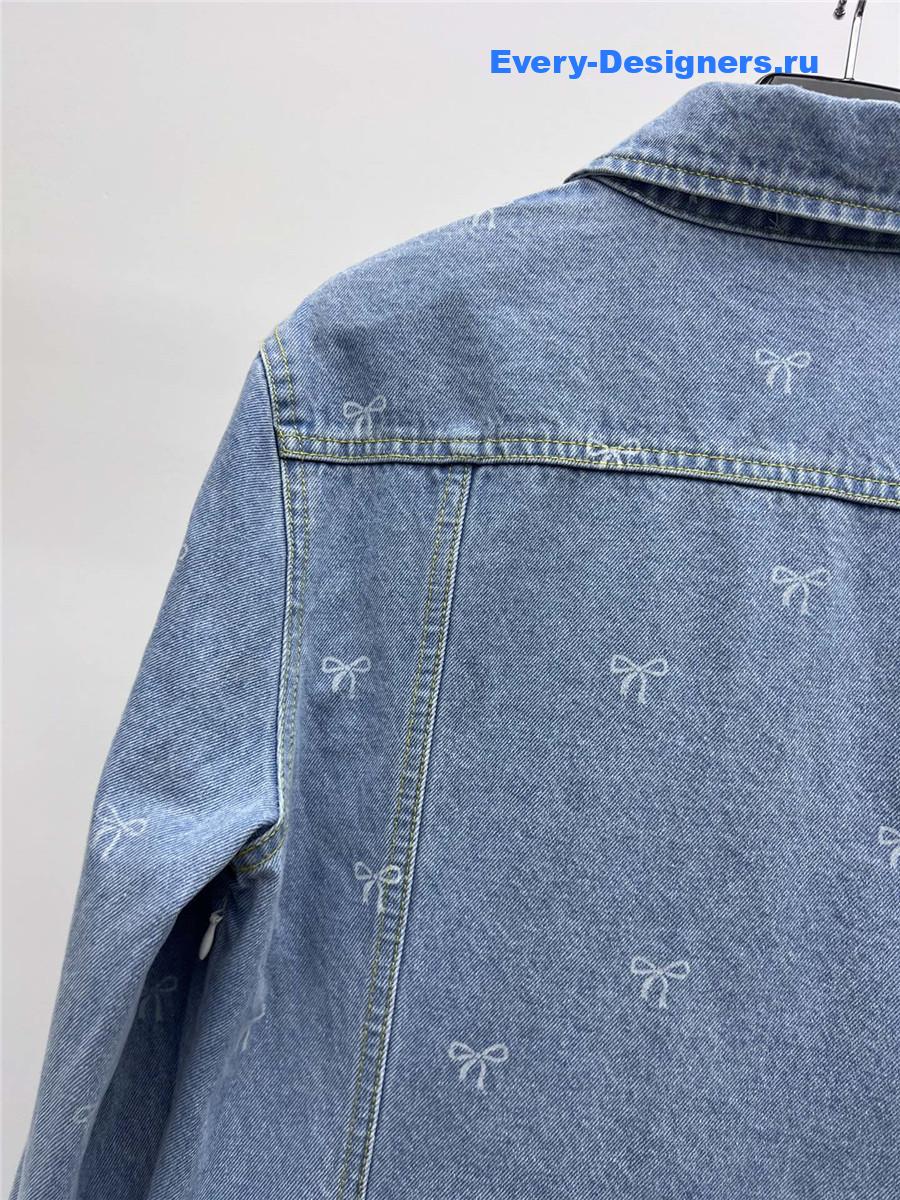 Miu Miu Bow Denim Dress