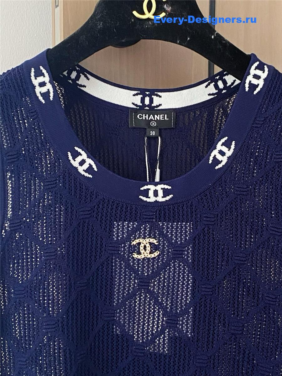 Ch**el cc hollow knit vest