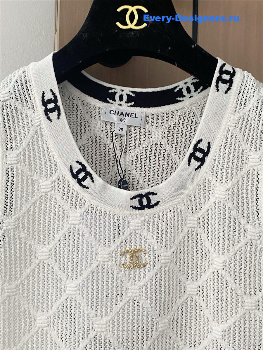 Ch**el cc hollow knit vest