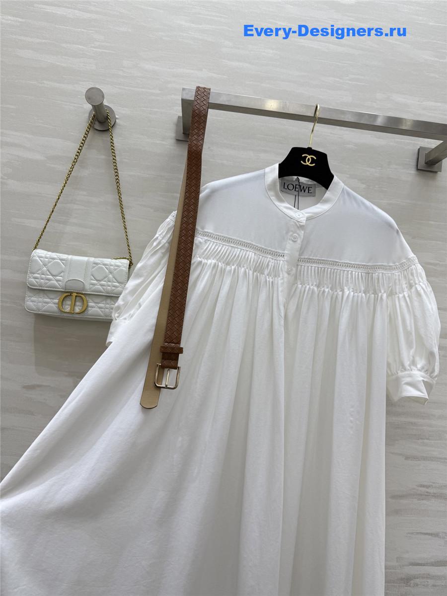L0ew* hollow embroidery dress