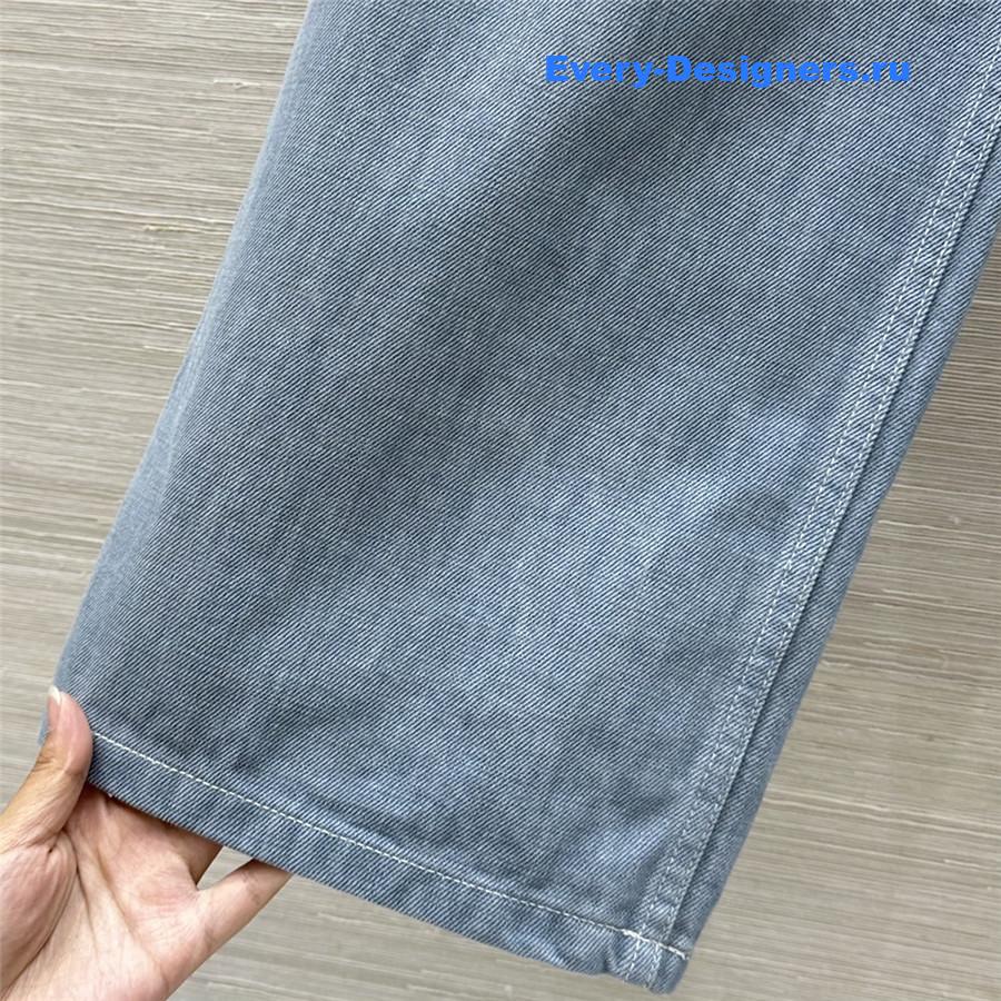 F**di ff embossed straight-leg jeans