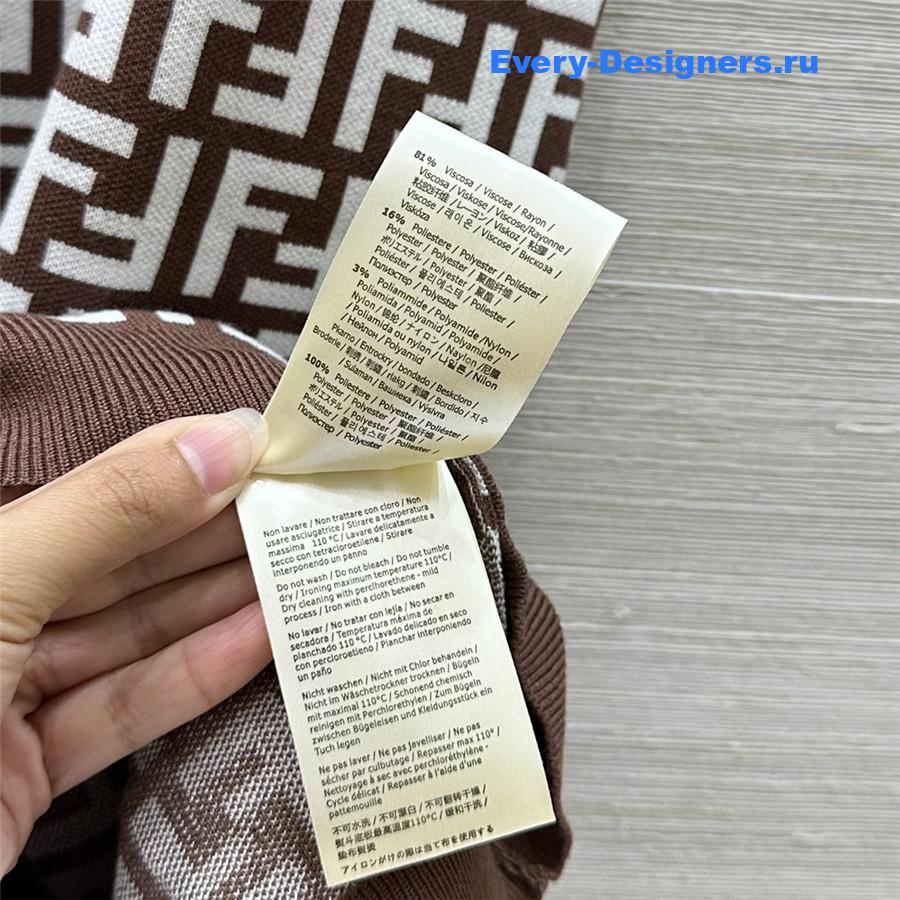 F**di ff zucca knit dress