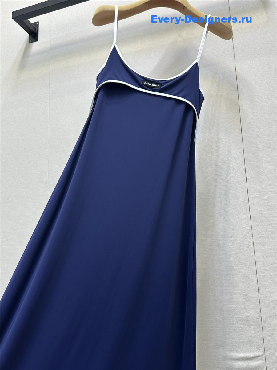 Miu Miu Striped Midi-Dress