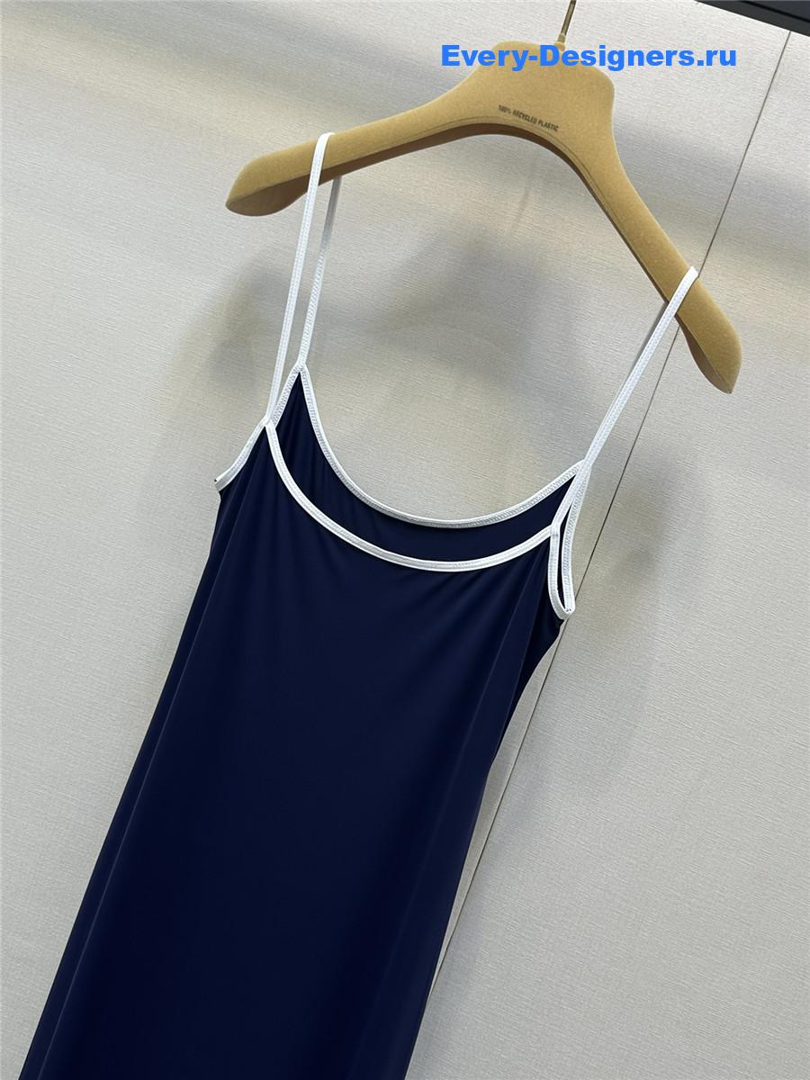 Miu Miu Striped Midi-Dress