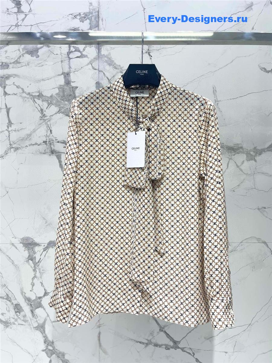 Ce1i*e arc de triomphe silk shirt