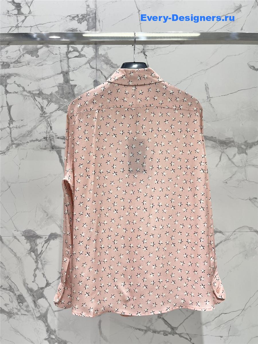 Sa1nt Lau*nt star silk shirt