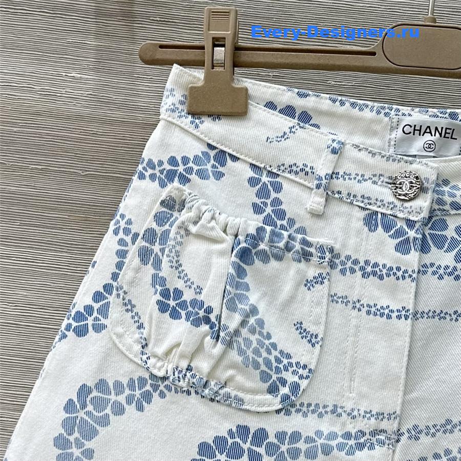 Ch**el women’s blue denim shorts