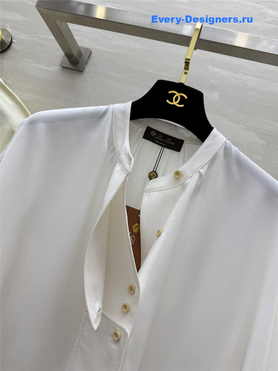 L0r0 P1ana silk oval shirt