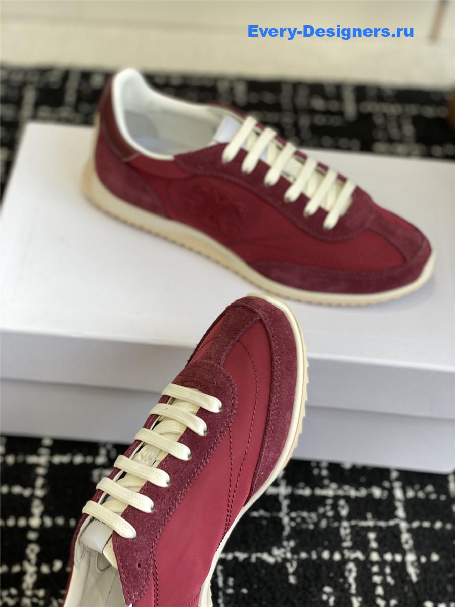 Ce1i*e racer burgundy sneakers