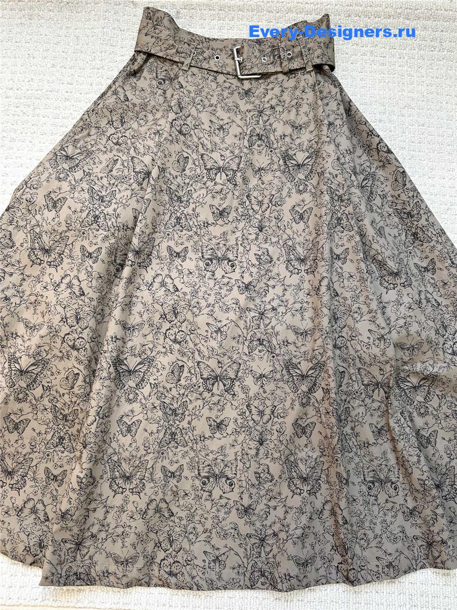 D10r olive straight skirt
