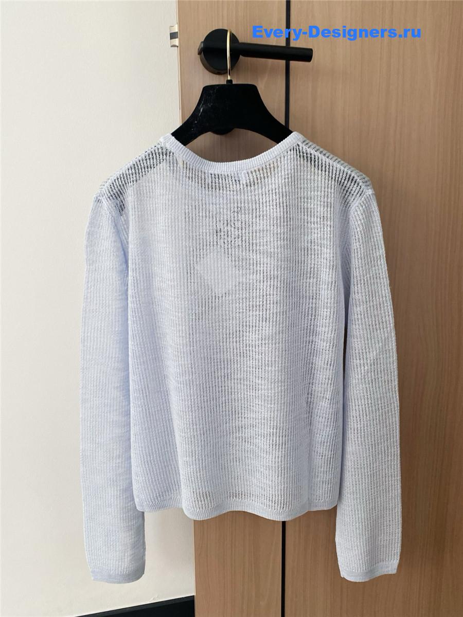 L0ew* light blue embroidered long sleeve