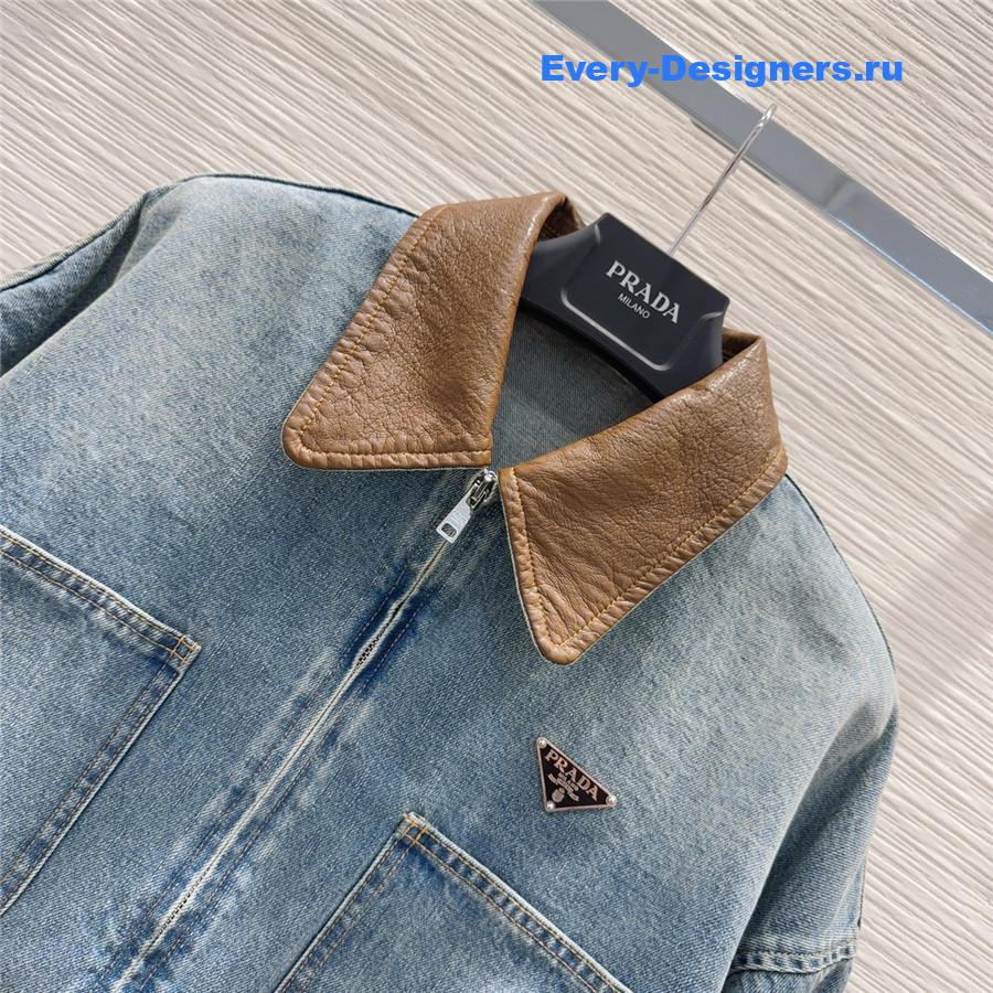 Pra*a cropped denim jacket for women