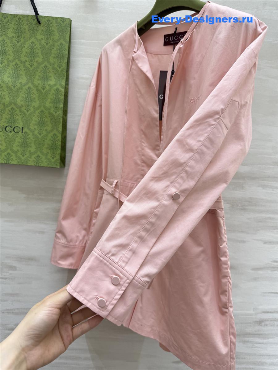 Gvc*1 pink lace-up jumpsuit