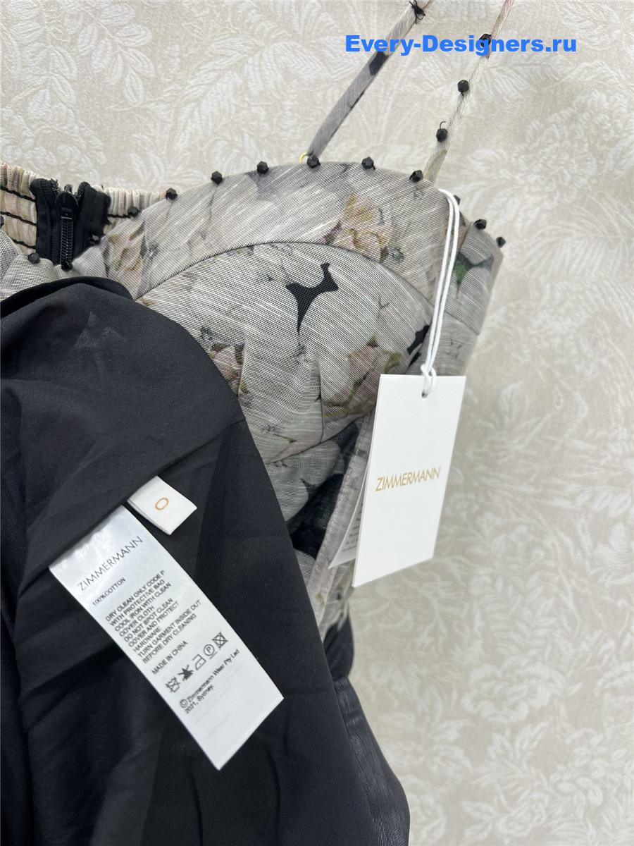 Zimm Dark Hydrangea Slip Dress
