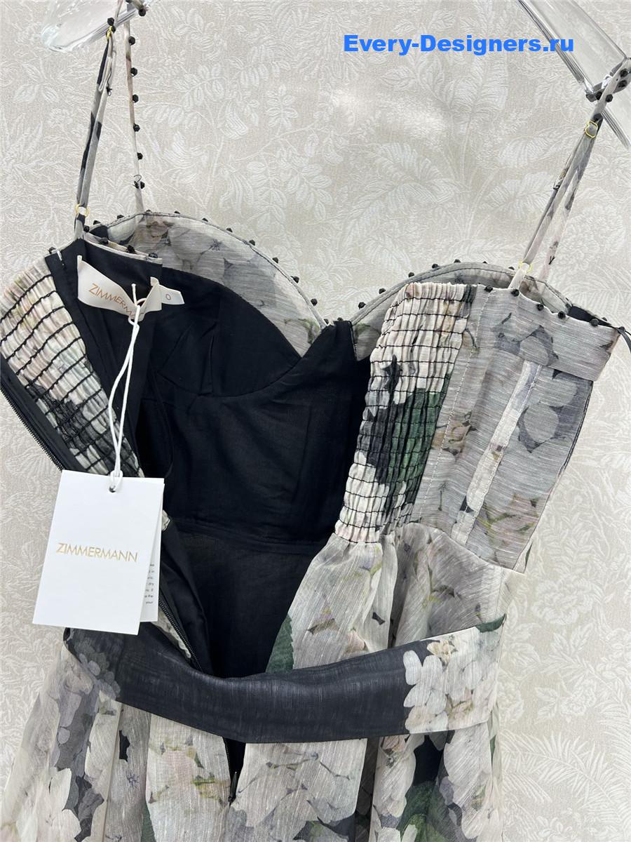 Zimm Dark Hydrangea Slip Dress