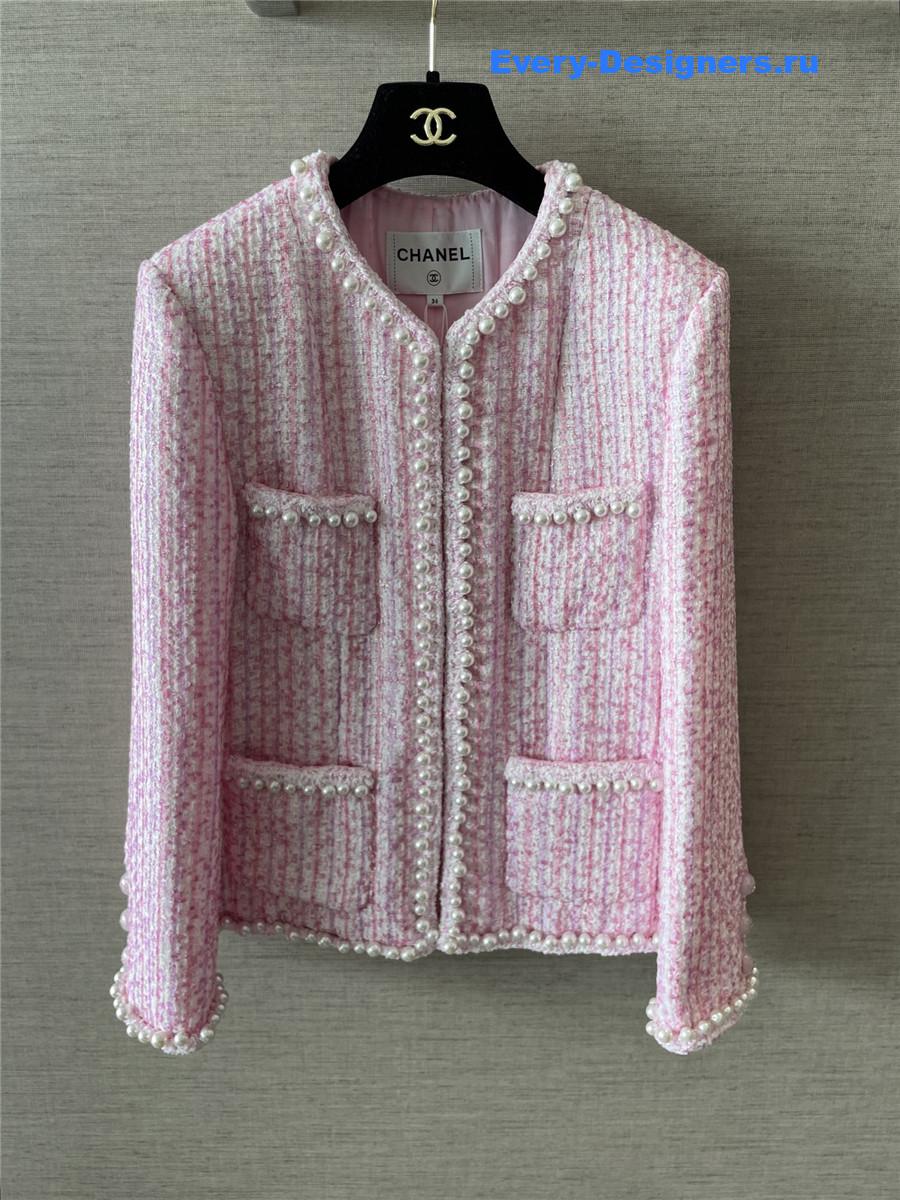 Ch**el pink pearl jacket