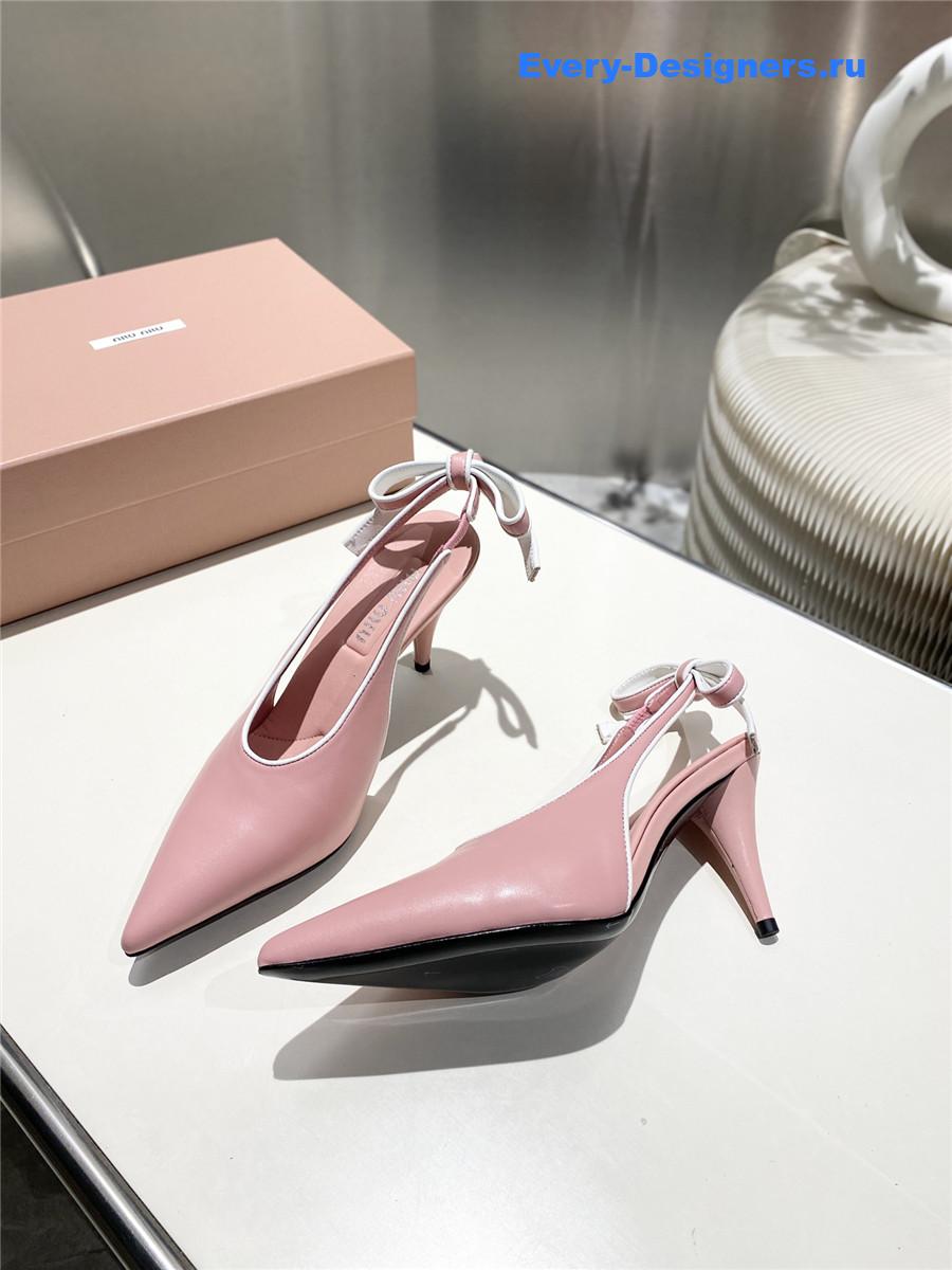Miu Miu Pink Kitten Heel Pumps