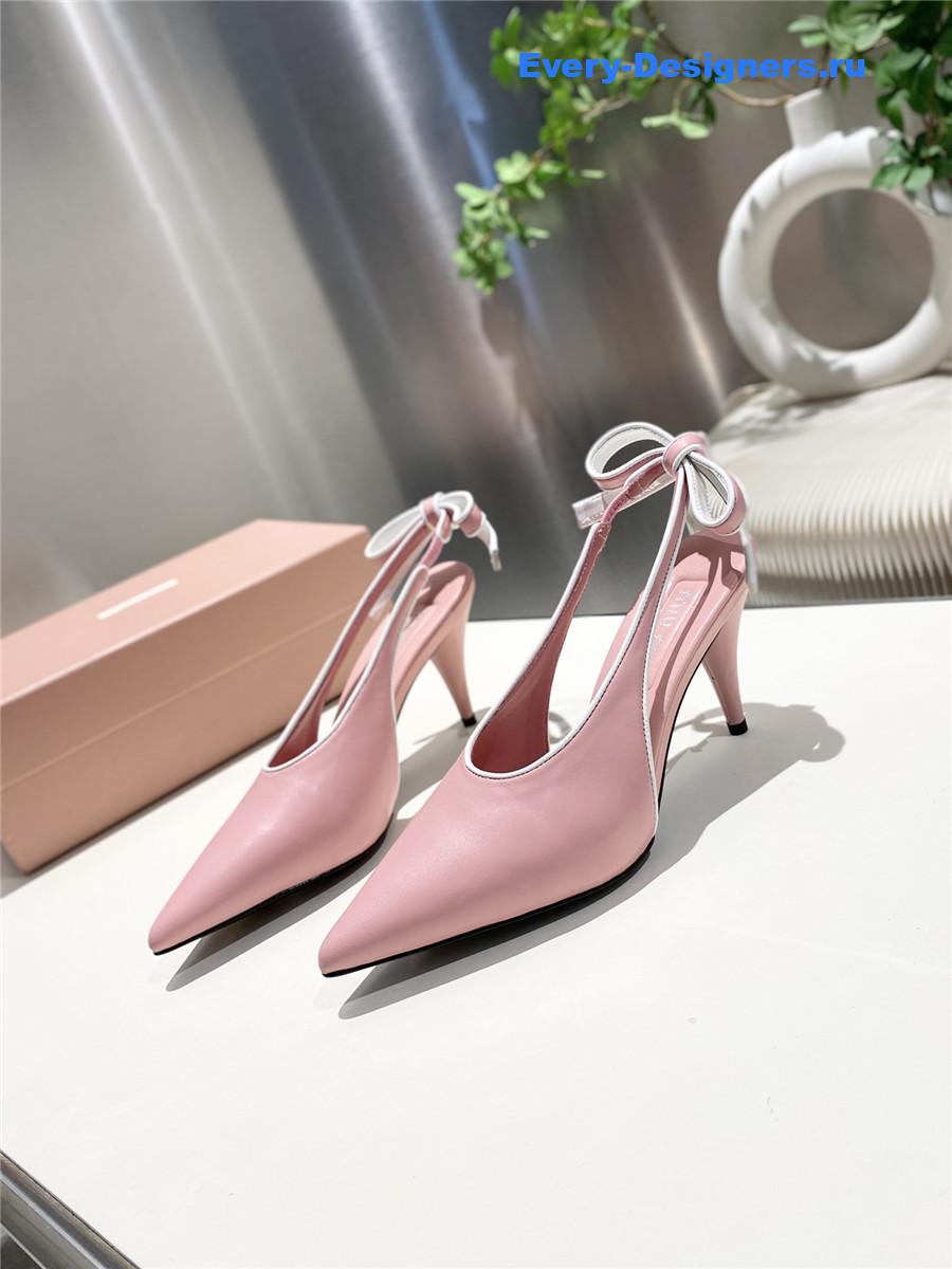 Miu Miu Pink Kitten Heel Pumps
