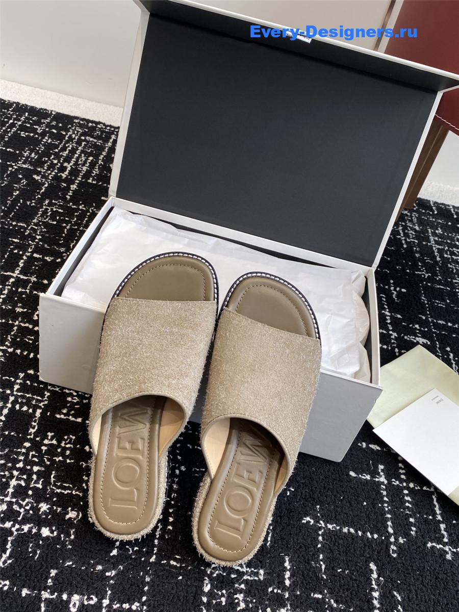 L0ew* ladera suede mules