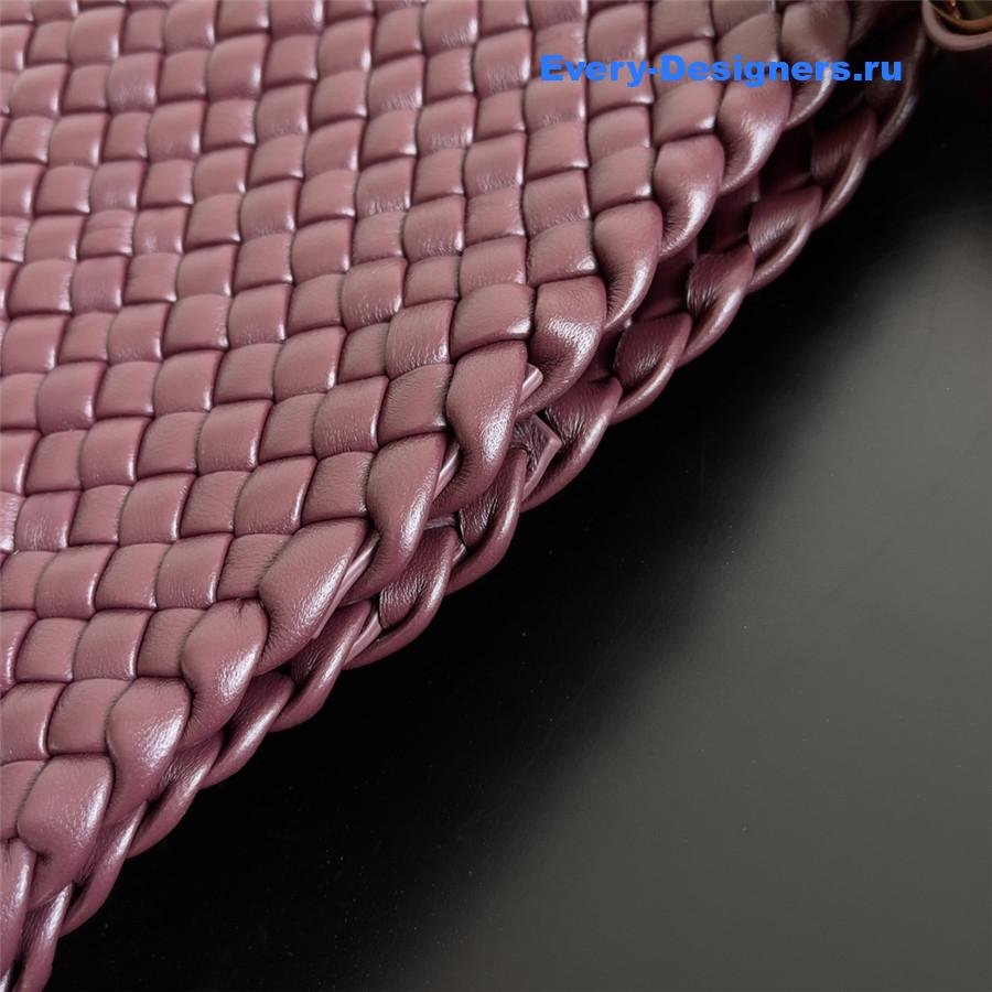 b0tt*ga Ven*ta burgundy pipe bag