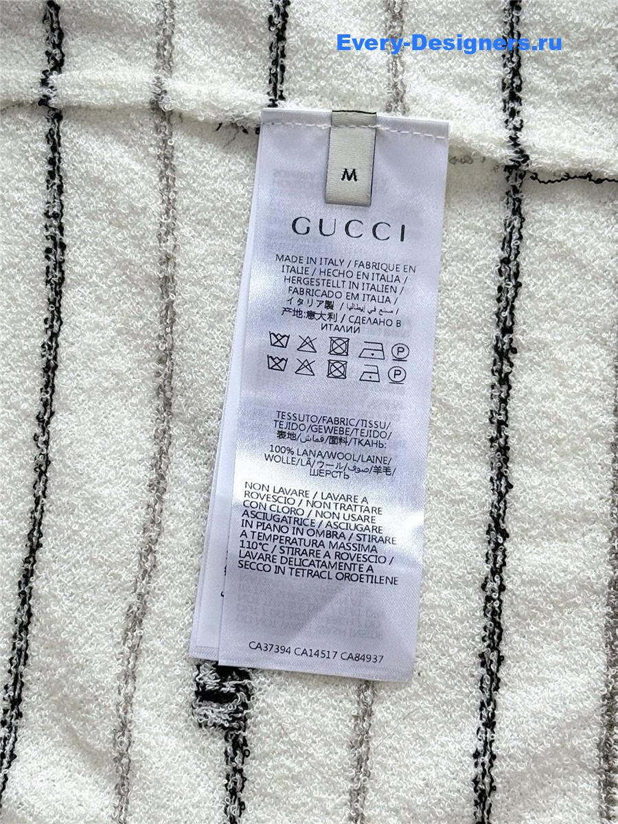 Gvc*1 striped wool cardigan