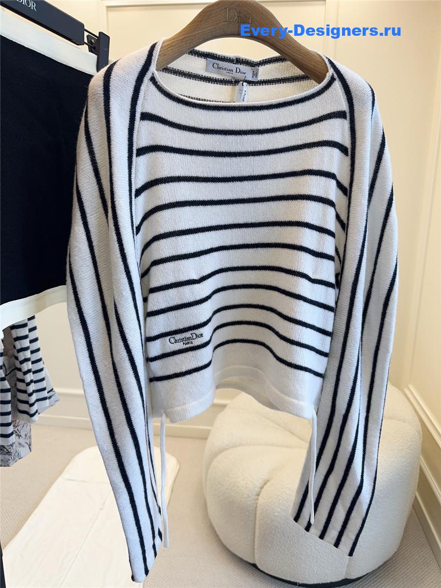D10r striped wool sweater